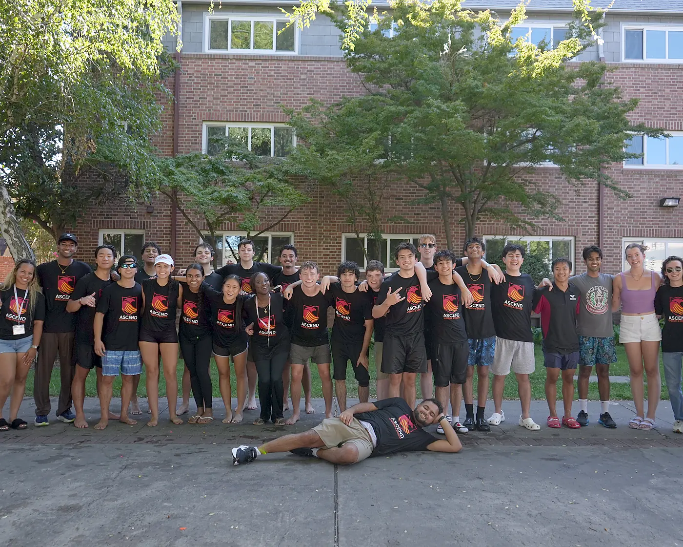 The Ascend California coaching staff together on campus