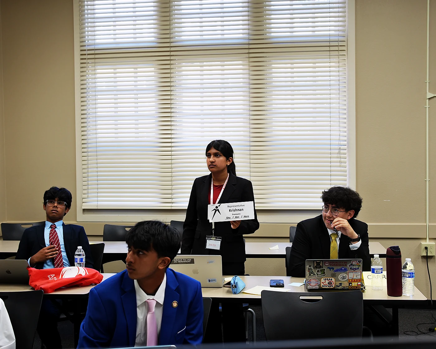 Ascend students competing in a Congressional Debate round