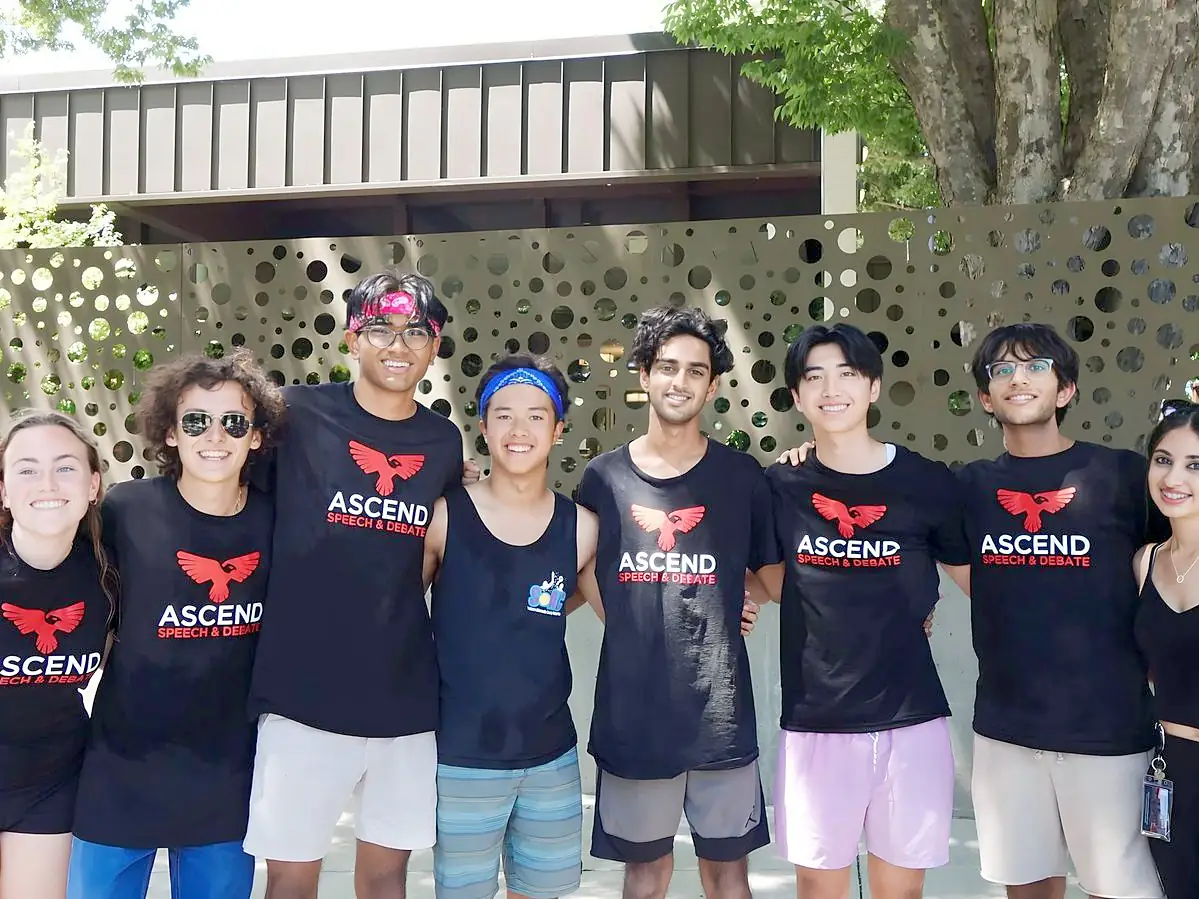 The Ascend camp staff together on campus